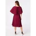 thumbnail image 5 of Roaman's Women's Plus Size Crepe Pleated Cape Dress, 5 of 5