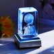thumbnail image 3 of Lámpara de Lobo de Cristal 3D YWHL con Base de Luz LED, 3 of 9