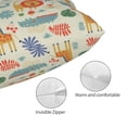 thumbnail image 3 of Kdxio Cotton Pillow Cases 14"x20" Pillowcases,Soft and Breathable Bedroom Pillow Cases-Jungle Animals-No Pillow Core, 3 of 5