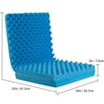 thumbnail image 5 of DMI 18" x 32" x 3" Foam Convoluted Chair Seat and Back Pad Blue (552-8005-0000), 5 of 7