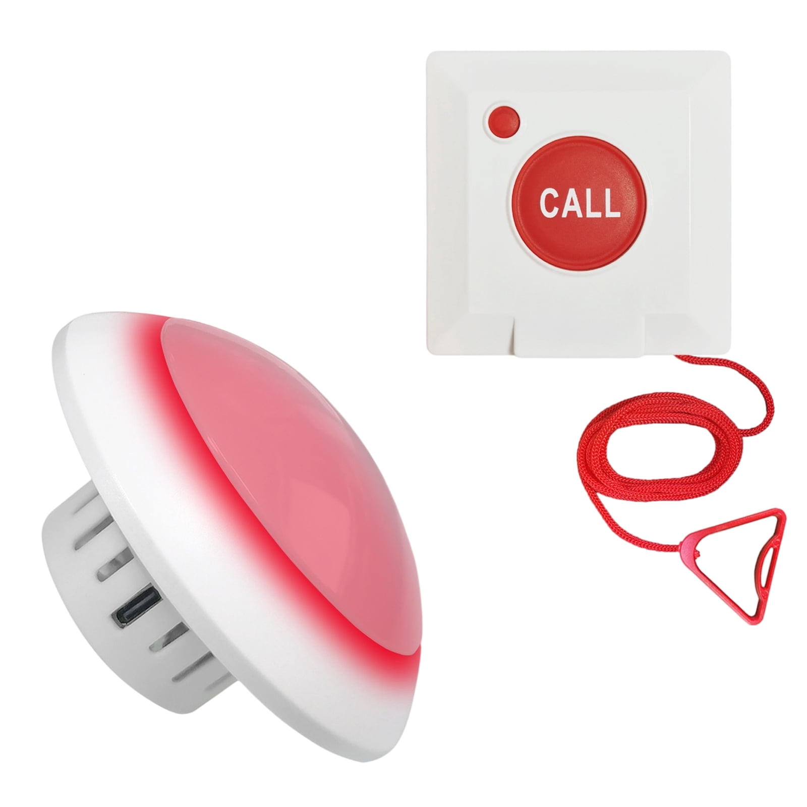 Caregiver Pager Panic Button Wireless Nurse Call Siren Alarm Buzzer ...