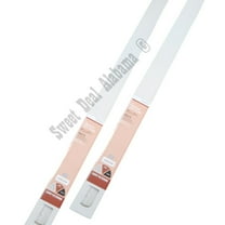 Two (2) Sets of 64"W x 64"L Cordless Light Filtering White Vinyl 1" Mini Blinds