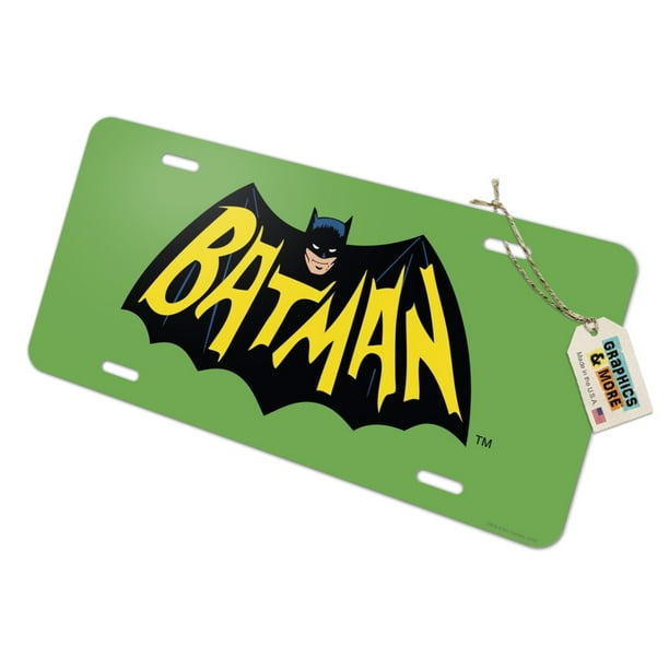 Batman Classic TV Series Logo Novelty Metal Vanity Tag License Plate -  