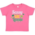thumbnail image 3 of Inktastic Saint Patrick's Day Sassy Lil' Lassie with Shamrocks Boys or Girls Baby T-Shirt, 3 of 5
