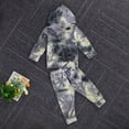 thumbnail image 2 of Carolilly Toddler Baby Girls Boys Tie-dye Print Outfits Long Sleeve Hoodie Drawstring Trousers Set/2pcs, 2 of 5