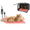 thumbnail image 4 of Compact Pet Heating Pad Adjustable Temperature Control with Timer Chew Indoor Thermal Mat for Cats and Dogs, 4 of 6