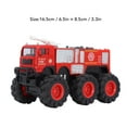 thumbnail image 5 of 1:16 Scale Diecast Fire Truck Vehicles Toy with 6 Wheel Drive Fire Engine Model Water Tank, 5 of 14