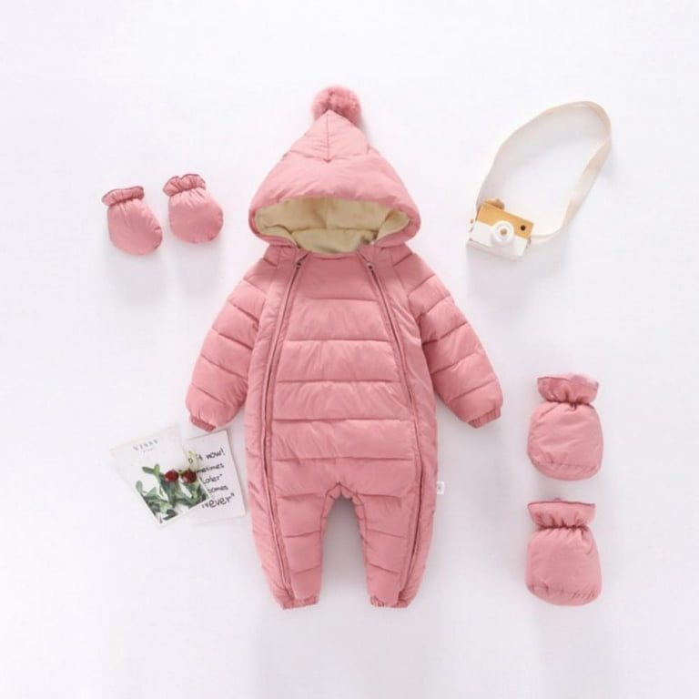 Newborn baby clearance girl snowsuit