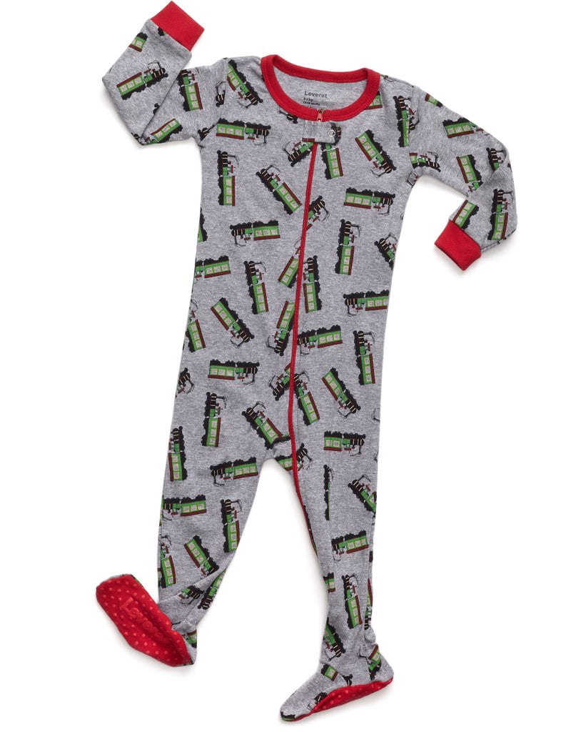 Leveret Kids Pajamas Baby Boys Girls Footed Pajamas Sleeper 100/% Cotton Size 6-12 Months-5 Toddler