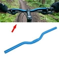 thumbnail image 4 of Bicycle Handlebar, Aluminum Bicycle Riser Bar Fixed Gear Bike Road Bicycle Fixed Gear Riser Bar Handlebar 25.4mmx520mm, 4 of 8