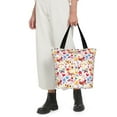 thumbnail image 4 of Bingfone Cute Butterfly Flowers Women Shoulder Tote Bags Casual Bag Ladies Shopping Handbag, 4 of 6