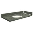 thumbnail image 1 of Transolid VT40x22-1OU-4T-A-W-4 40 in. D Quartz Vanity Top with 4 in. Centerset and Oval Undermount Sink, Greystone, 1 of 6