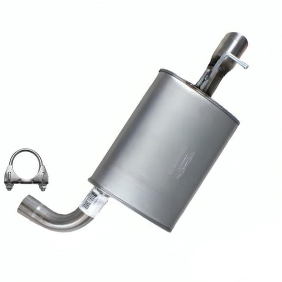 Stainless Steel Driver Side Muffler for 2011-2016 Ford Explorer 3.5L | 2012-2015 Explorer 2.0L