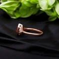 thumbnail image 3 of SHREENATHJEWELRY 8MM / 2CT Hexagon Garnet Engagement Ring Rose Gold Plated Bezel Set Jewelry CZ Diamond Personalized Gift Ring, 3 of 3