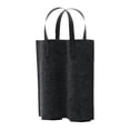 thumbnail image 2 of Bolsa de vino de fieltro con doble compartimento, portátil, para guardar botellas, ideal para bodas. Negro, 2 of 9