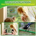 thumbnail image 4 of LANNEY Window Bird Feeder with Suction Cups for Viewing, Acrylic Clear Bird Feeder for Window Removable Seed Tray with Drain Holes, 4 of 7