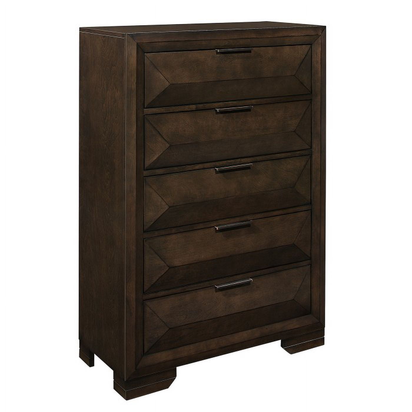 Home Elegance Chezkys Collections Unique Chest with Horizontal Metal Accent