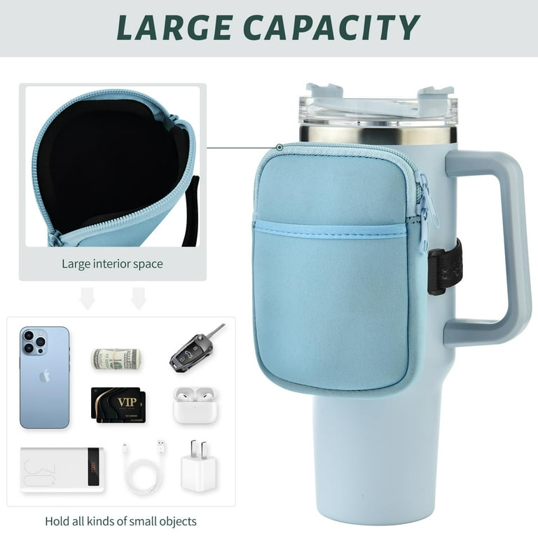 ZGFEIDE Water Bottle Carrier Bag for Stanley Cup 30oz/40oz Tumbler