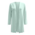 thumbnail image 5 of SELONE Summer Cardigans for Women Lightweight Long Sleeve Tunic Open Front Cardigans Without Hoodie Solid Beach Vacation Wear Mint Green XL, 5 of 5