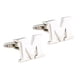 thumbnail image 2 of Gemelos de de Negocios con Letras Distintivas, Accesorios para Hombres - M Hugo  Carta para hombre CuffLinks, 2 of 8