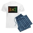 thumbnail image 6 of CafePress - Teach Peace Men's Light Pajamas - Men's Light Loose Fit Cotton Pajama Set, 6 of 7