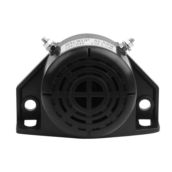 BRIGHTFUFU Altavoz de estacionamiento con alarma impermeable universal para montacargas de ingeniería, 12 V/24 V, 110 ± 3 dB (redondo)