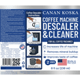 thumbnail image 6 of Canan Koska Coffee Machine Descaler 8 oz – Universal Descaling Solution for All Coffee Makers Drip Machines – Removes Limescale Calcium Buildup – 2 Uses, 6 of 8