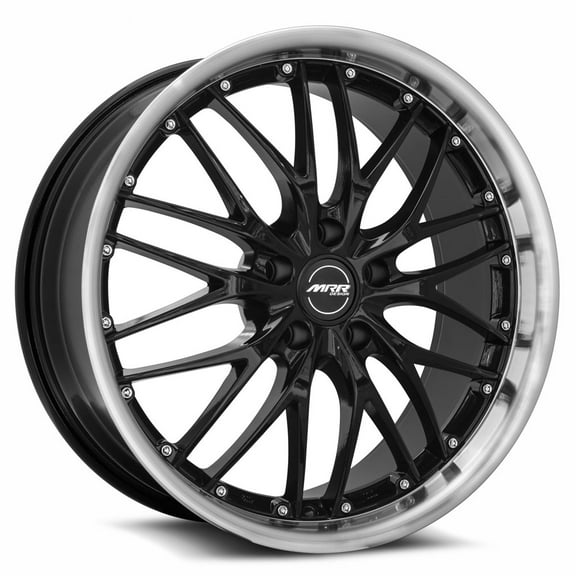 MRR GT1 5X100/5X120.7 20-45ET Black Machine Lip
