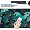 thumbnail image 4 of Gaming Large Mouse Pad for Desk 35.4\u201c x 15.7 ", Big Size Golden Lines Ginkgo Plants Art Mouse Pads, Long Non-Slip Rubber Base Computer Mousepad for Full Desk Mat, 4 of 6