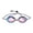 A, variant on Racing Colorful Swim Goggles for Adults Men Women, Bungee Strap No Hair Pulling, Anti Fog 180° Panoramic Wide View, Mirrored/Clear Lens, No Leaking