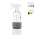 thumbnail image 4 of Just Like Joan Clear Glass Spray Bottles with Silicone Sleeve [Steel Gray], 4 of 7