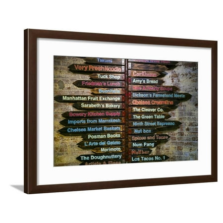 Usa New York City Lower Manhattan Chelsea Market Framed Print
