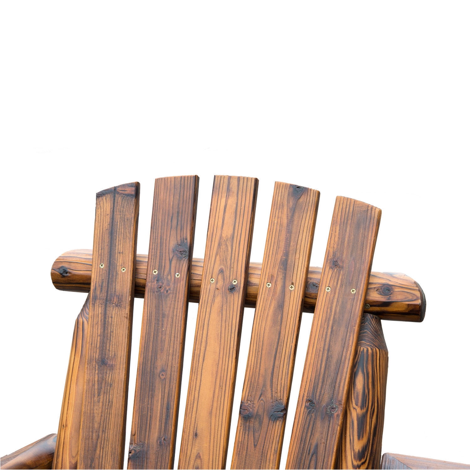 Outsunny Weather Resistant Fir Wood Adirondack Chair - Rustic Brown