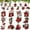 A4, variant on 24 Pieces Gnome Ornaments for Christmas Tree, Assorted Gnome Wooden Hanging Ornaments Christmas Tree Hanging Decorations Holiday Party Supplies