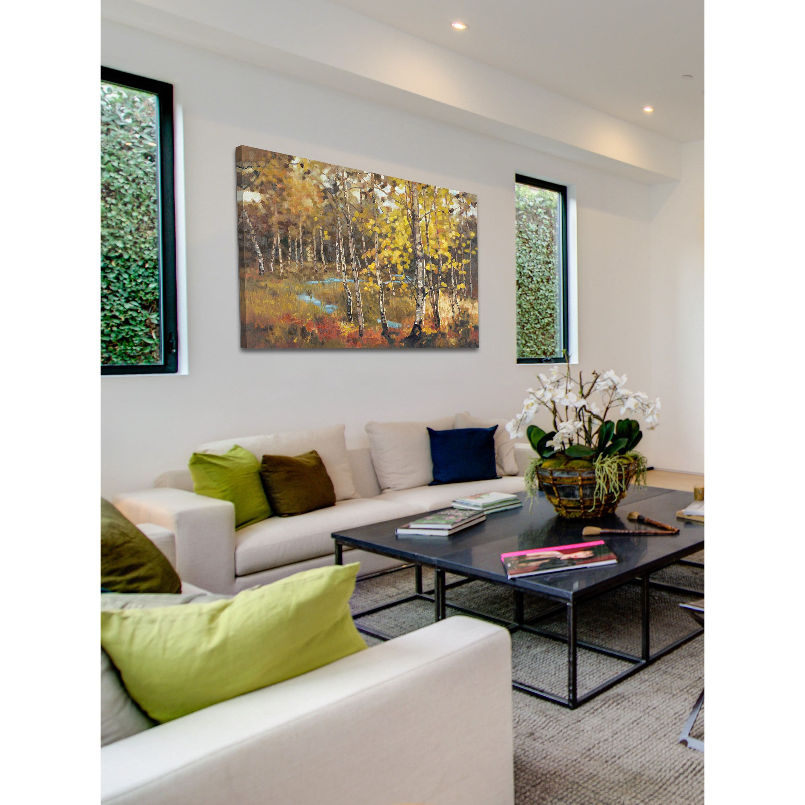 "October Landscape II" Painting Print on Wrapped Canvas