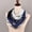 Navy, variant on Red Scarf Women Headband Scarves Silk Feeling Flower Printed Square Scarf Bandanas