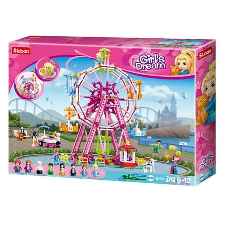 UPC: 0639939930999 | SlubanKids Sluban Kids Girls Dream Ferris Wheel 789 Pc Building Blocks for Kids Colorful 3D Stackable Toys DIY Building & Creative Play