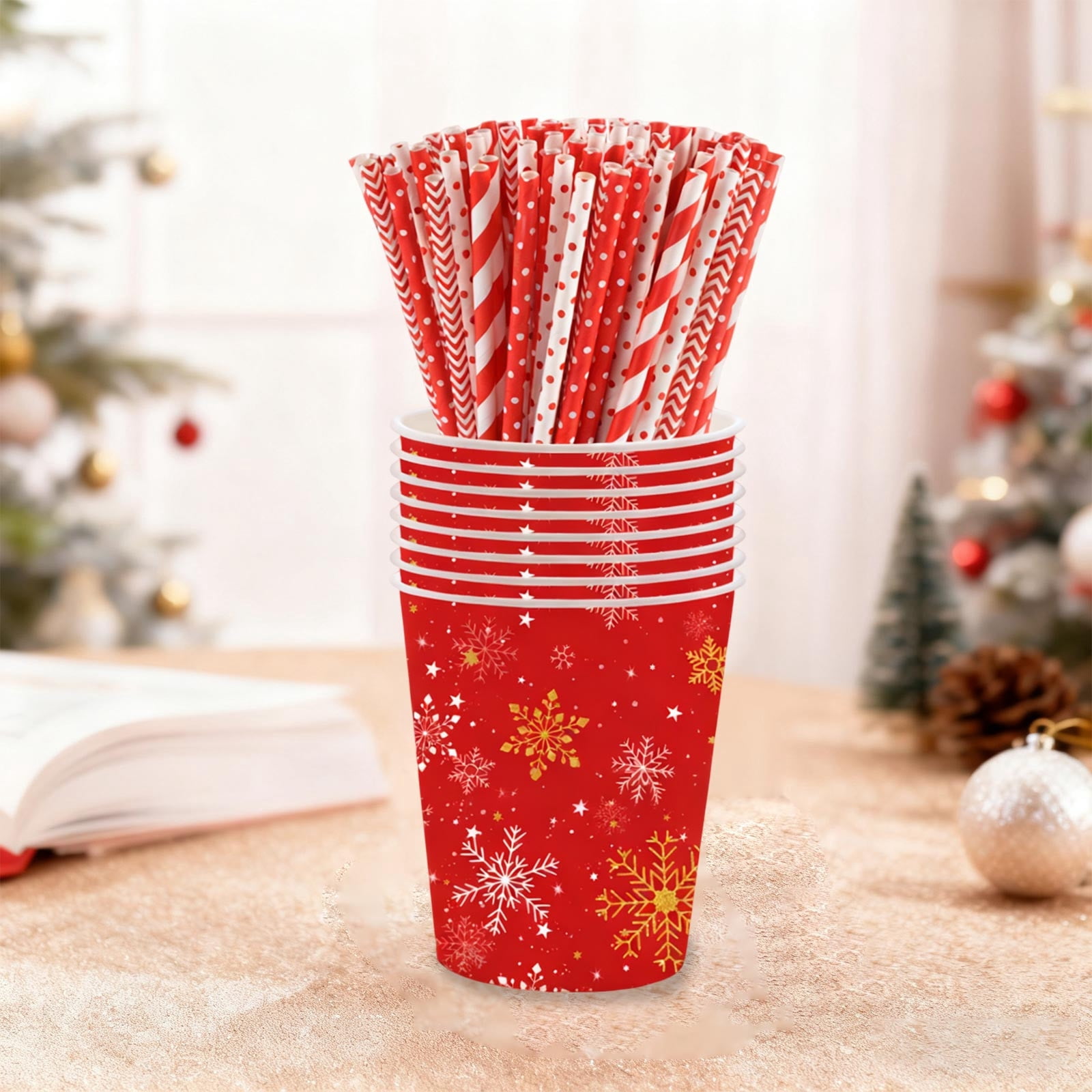 Ensemble de Vaisselle de Fête de Noël, Dilaignoire de Noël 71 pièces Ensemble de Vaisselle de Fête de Noël, Dilaignoire de Noël 71 pièces