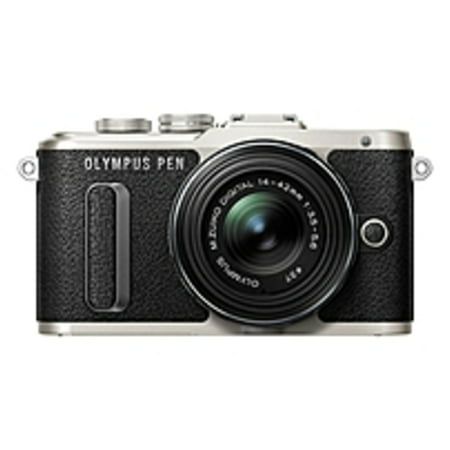 Refurbished Olympus PEN E-PL8 16.1 Megapixel Mirrorless Camera with Lens - 14 mm - 42 mm - Black - 3