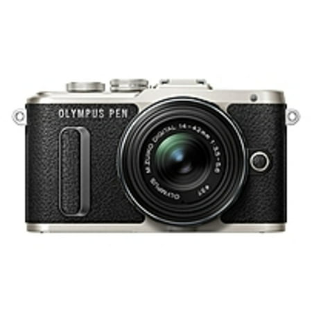 Olympus Optical Camcorder - Refurbished Olympus PEN E-PL8 16.1 Megapixel Mirrorless Camera with Lens - 14 mm - 42 mm - Black - 3