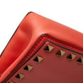 thumbnail image 5 of Pre-Owned Valentino Studded Chain Shoulder Bag in Orange Leather for Women, 5 of 12