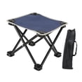 thumbnail image 1 of Taburete reclinable para acampar, reposapiés ligero y práctico, otomano portátil Azul, 1 of 9