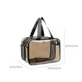 thumbnail image 3 of Deeceymbur Cosmetics Bag Double Layer Clear Makeup Pouch Transparent Pvc Toiletry Organizer, 3 of 6