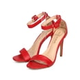thumbnail image 5 of Women Leatherette Open Toe Ankle Strap Stiletto Single Sole Sandal ED74, 5 of 5