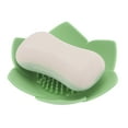 thumbnail image 5 of Unique Bargains 1 Pc Waterproof Soap Holder Flower Green Soap Holder for Bathroom 5.31"x5.12"x1.38", 5 of 6
