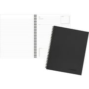 Cambridge Notebook, Business Notebook, 8-1/4" x 11", 80 Sheets, Ruled, Meeting Notes, Flexible Cover, Wirebound, Gray (06132)