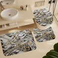 thumbnail image 6 of Abstract Oil Painting Shower Curtain Sets with Rugs 4 Piece Rustic, 6 of 8