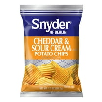 Snyder of Berlin Cheddar & Sour Cream Potato Chips, Gluten-Free, 7.75 oz Bag