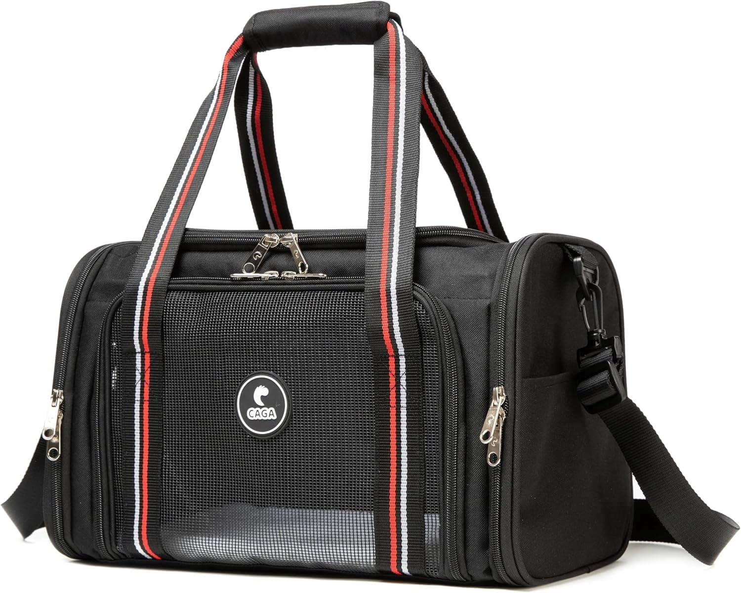 Soft-Sided Pet Carrier with Ventilation - Foldable & Collapsible for Small to Medium Dogs & Cats up to 15 lbs