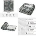 thumbnail image 6 of Snow Leopard Print Blanket Gifts for Women Soft Lightweight Cheetah Flannel Throw Blankets for Couch Bed Sofa Travel 60" x 50", 6 of 7